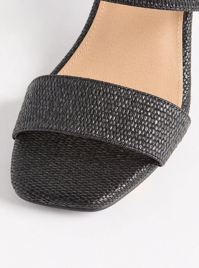 Dual Strap Heeled Mule (WW