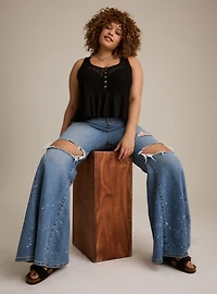 Festi Henley Scoop Tank