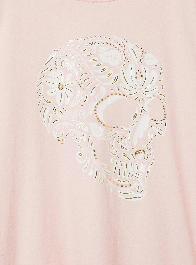 Flourish Skull Classic Heritage Jersey Foil Tee