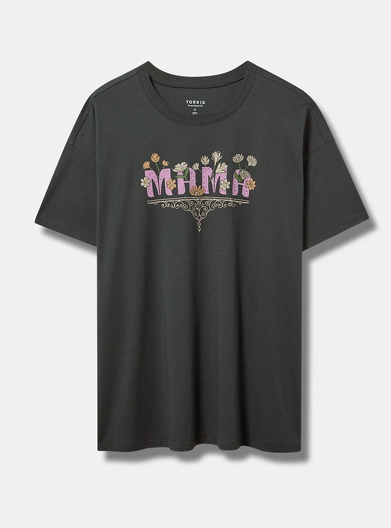 Mama Floral Oversized Heritage Jersey Tunic Tee