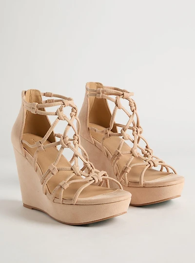 Knotted Caged Platform Wedge (WW