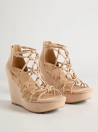 Knotted Caged Platform Wedge (WW