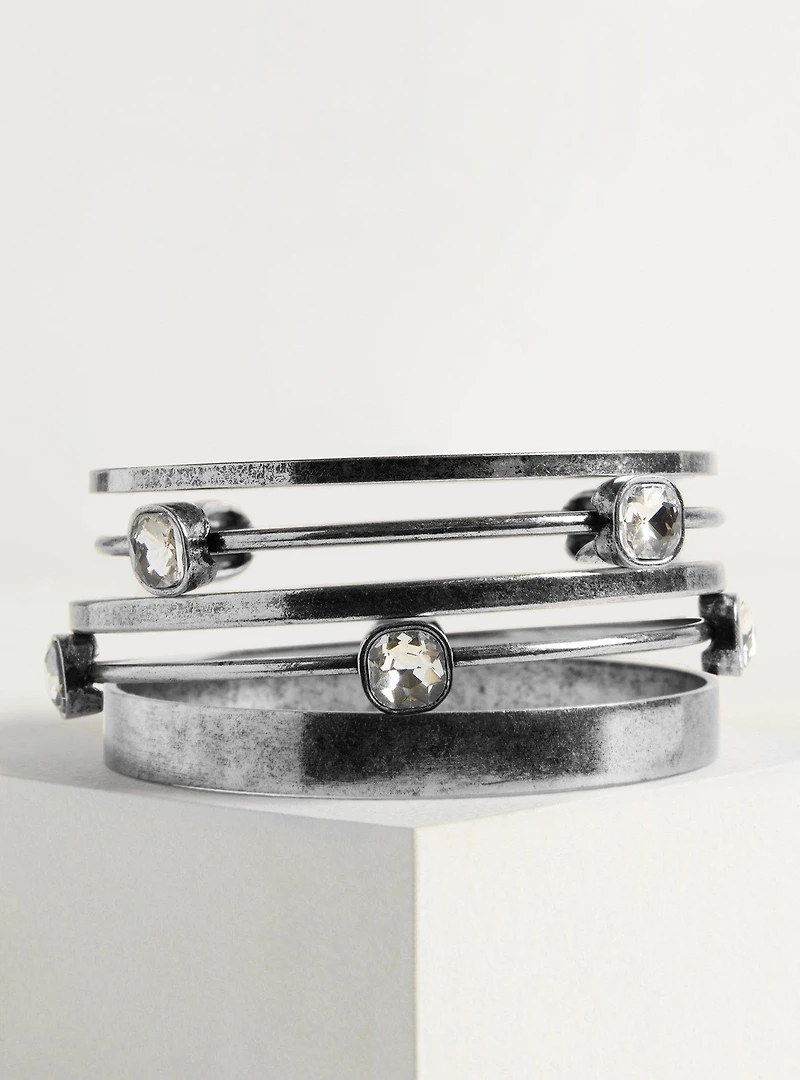 Burnished Bangle Set
