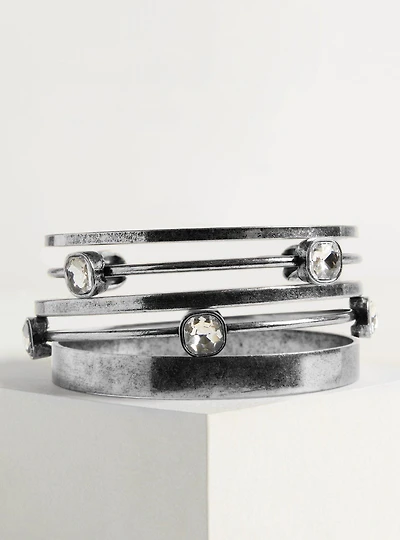 Burnished Bangle Set