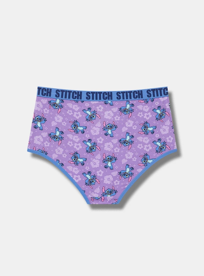 Stitch Mid-Rise Cotton Brief Panty