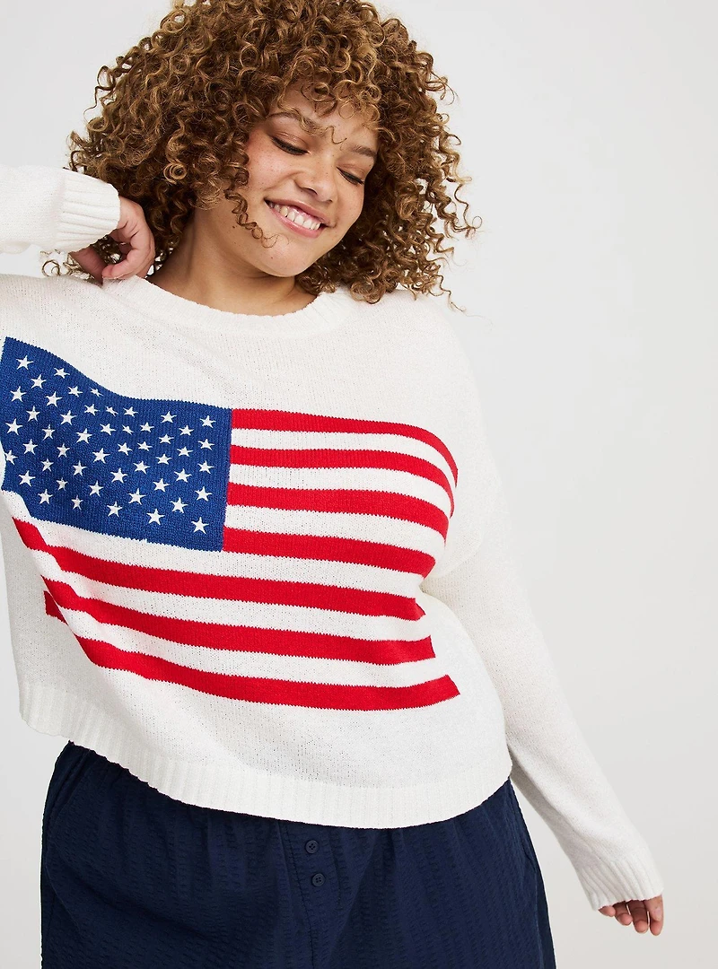 Cropped Pullover Sweater