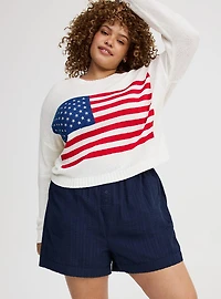 Cropped Pullover Sweater