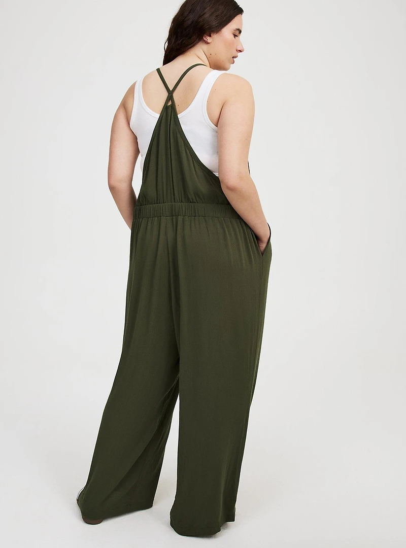 Wide Leg Overalls