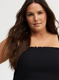Smocked Tube Jumpsuit