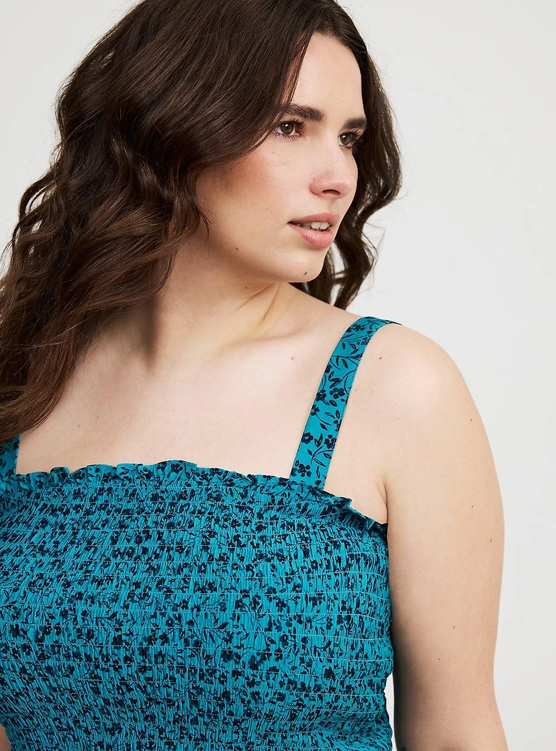 Smocked Tube Jumpsuit