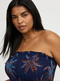 Smocked Tube Jumpsuit