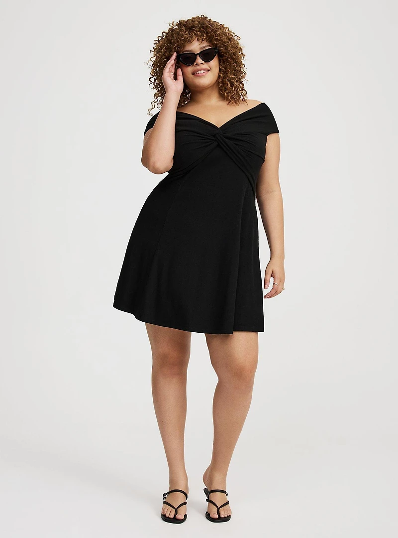Off-Shoulder Mini Dress