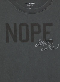 Don't Care Relaxed Cotton Jersey Tank