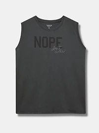 Don't Care Relaxed Cotton Jersey Tank