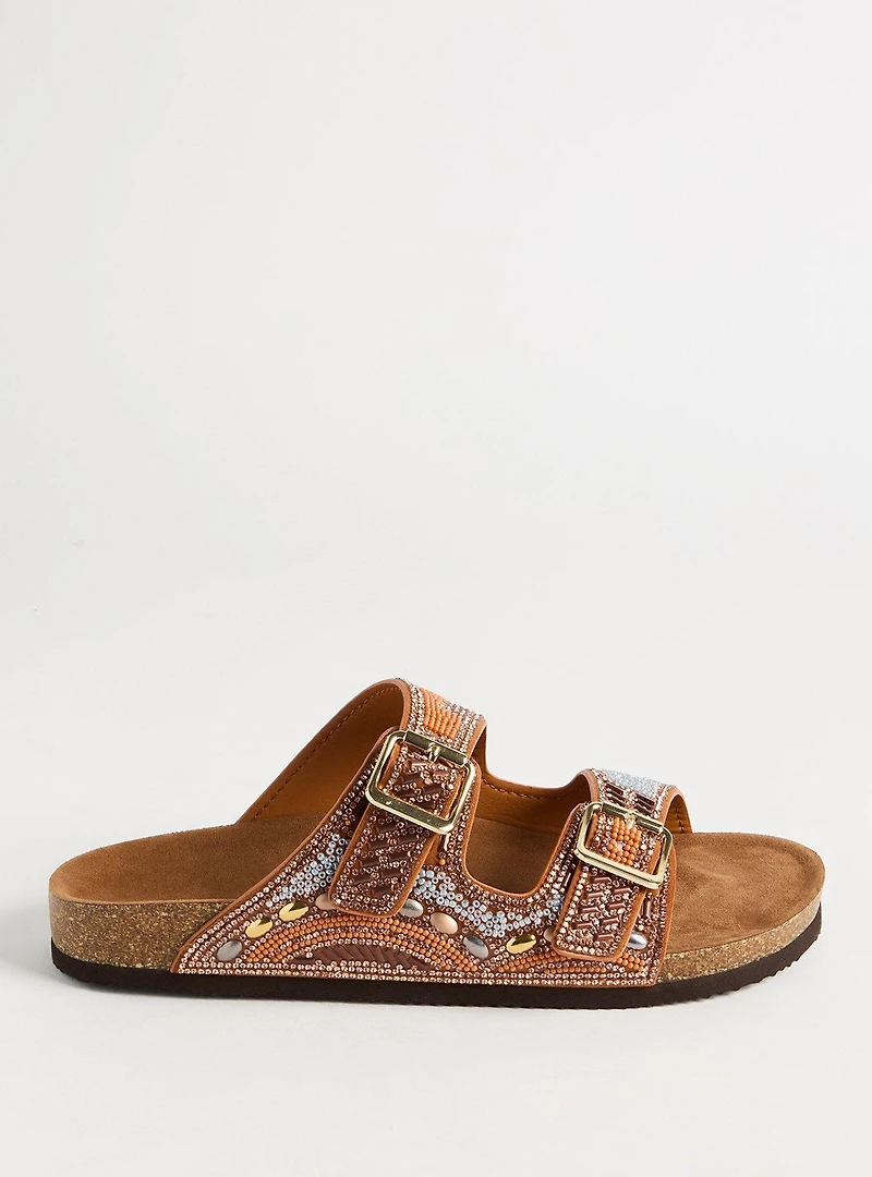 Beaded Double Buckle Slide (WW