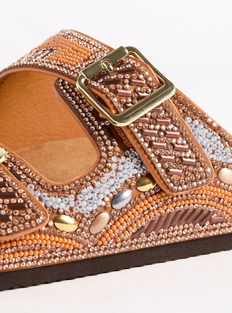 Beaded Double Buckle Slide (WW