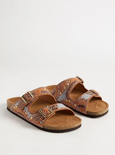 Beaded Double Buckle Slide (WW
