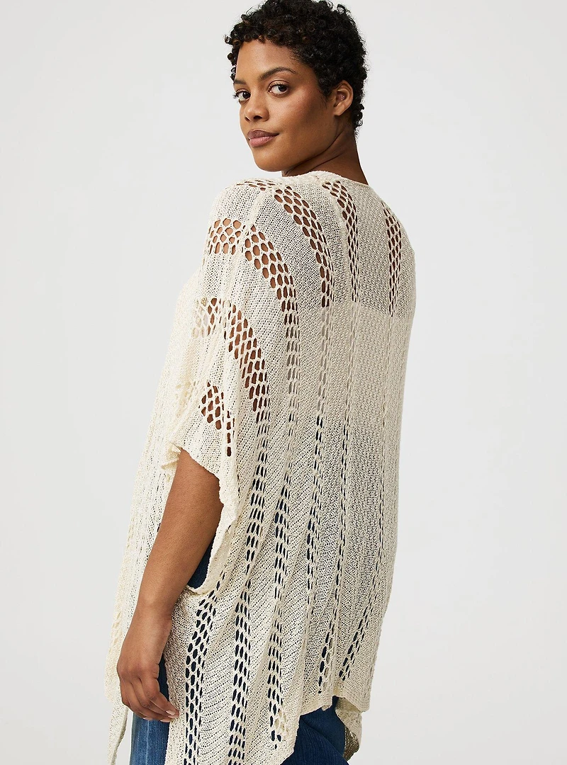 Open Knit Ruana