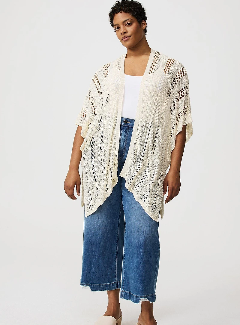 Open Knit Ruana