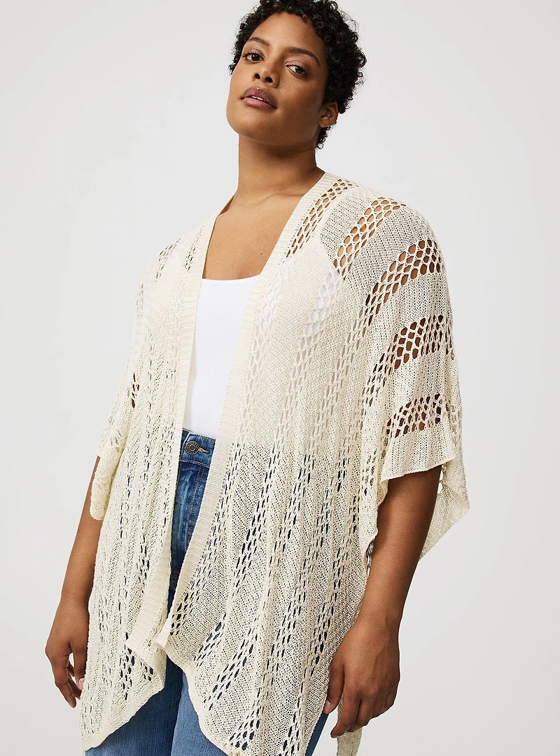 Open Knit Ruana