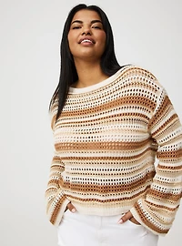 Wide Sleeve Crop Pullover
