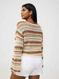 Wide Sleeve Crop Pullover