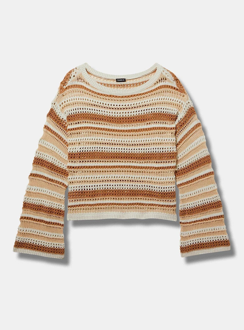 Wide Sleeve Crop Pullover