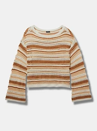 Wide Sleeve Crop Pullover