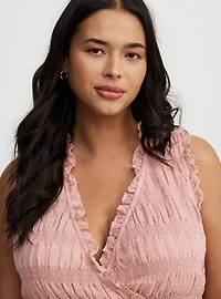 Surplice Sleeveless Top