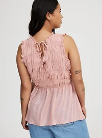 Surplice Sleeveless Top