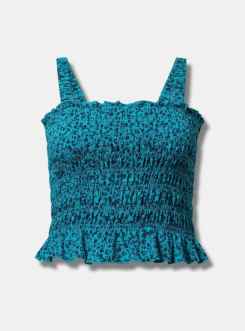 Smocked Ruffle Tank