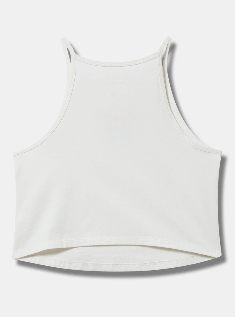 Butterfly High-Neck Embroidered Foxy Cami
