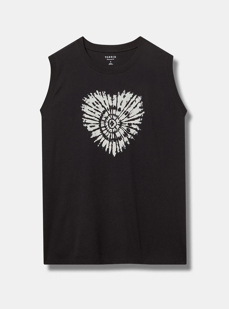 Tie-Dye Heart Relaxed Heritage Jersey Tee