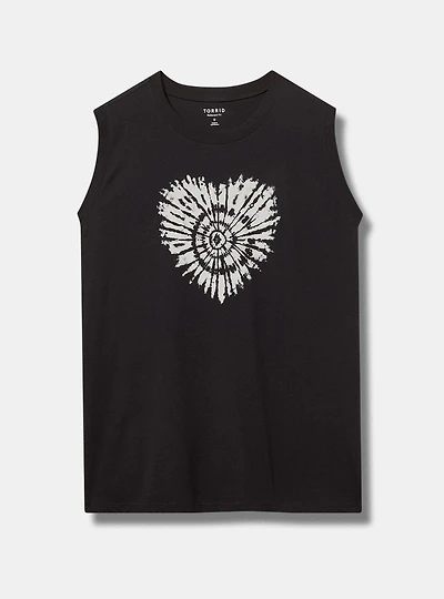 Tie-Dye Heart Relaxed Heritage Jersey Tee