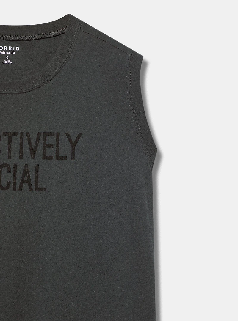 Selectively Social Relaxed Heritage Jersey Tank