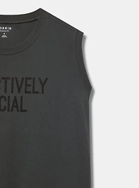 Selectively Social Relaxed Heritage Jersey Tank
