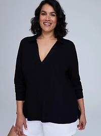 Belle Isle Collared Top