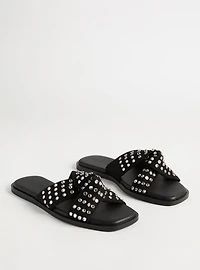 Rhinestone Knot Slide (M