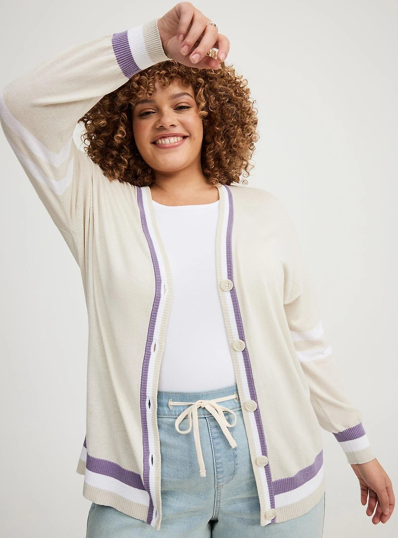 Drop Shoulder Cardigan