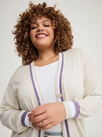 Drop Shoulder Cardigan