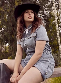 Festi Denim Boiler Romper