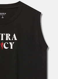 Extra Spicy Relaxed Heritage Jersey Embellished Tank