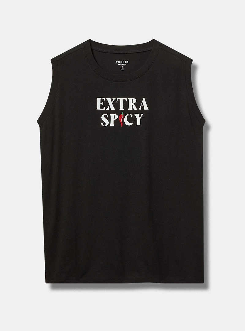 Extra Spicy Relaxed Heritage Jersey Embellished Tank