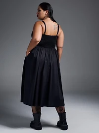 Nightfall Metal Detail Midi Dress