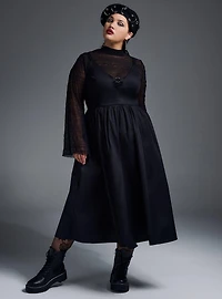 Nightfall Metal Detail Midi Dress