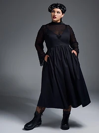 Nightfall Metal Detail Midi Dress