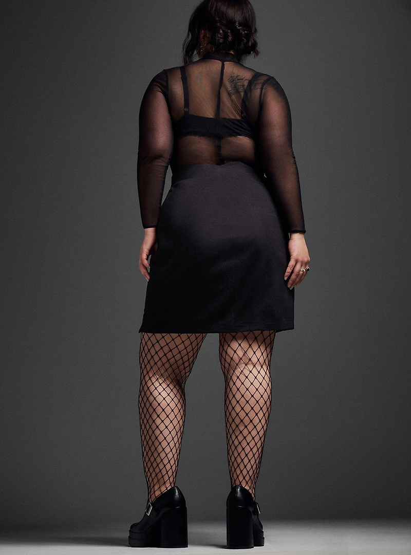 Nightfall Lace-Up Mini Skirt