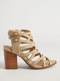 Caged Side Buckle Block Heel (WW