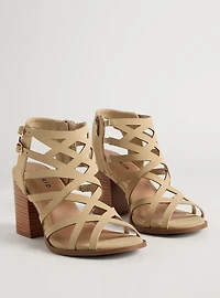 Caged Side Buckle Block Heel (WW