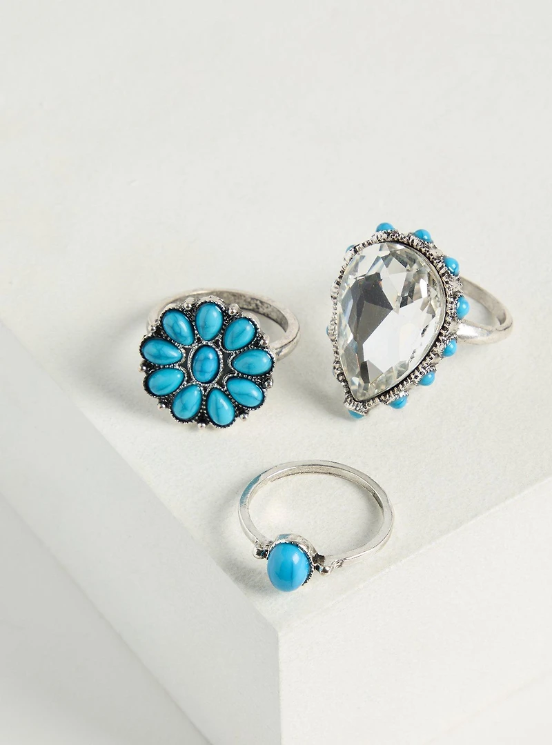 Turquoise Ring Set